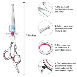 Tijeras Curvas de Acero Inoxidable de Alta Calidad para Peluquería Canina, Diseño Nuevo, Duraderas, Ecológicas, Venta Directa de Fábrica - Product Image 2