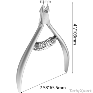 Outils professionnels pour le nail art, pinces à cuticules à double ressort en acier inoxydable de haute qualité, pinces à cuticules coréennes avec boîte - Product Image 4