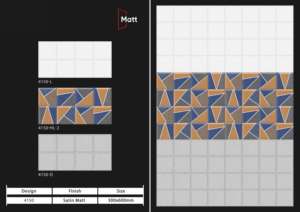 Carreaux de porcelaine contemporains mats anti-taches 300x600 mm, conçus pour les espaces résidentiels et commerciaux, offrant une entretien facile et une protection anti-… - Product Image 2