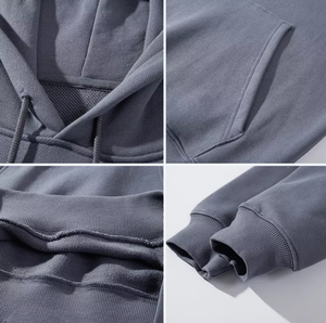 Sweat-shirts à capuche pour hommes, 100% coton, confortables et chauds pour l'hiver, vêtements décontractés, vente en gros, directement de l'usine - Product Image 6