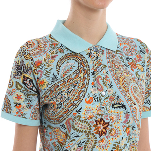 เสื้อโปโลผู้หญิงผ้าฝ้ายพิมพ์ลาย 100% เนื้อผ้าน้ำหนักเบา นุ่ม ระบายอากาศได้ดี ดีไซน์ทนทาน เหมาะสำหรับใช้ในชีวิตประจำวัน - Product Image 3