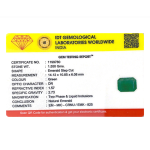 Natural Zambian Emerald 7.75 Carat Loose Gemstone Emerald Cut for Fine Jewelry - Product Image 4