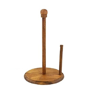 Support de papier essuie-tout en bois, finition noyer naturel, élégant et durable, option logo personnalisé, vente en cours - Product Image 1