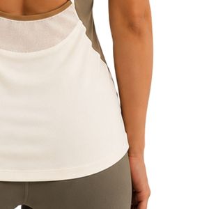 Camiseta Deportiva sin Mangas para Mujer, Color Caqui Marfil, para Yoga, Fitness, Entrenamiento, Running, Gimnasio, Ropa Deportiva de Secado Rápido, Chaleco Atlético con Logotipo Personalizado - Product Image 5