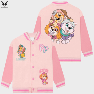 Chaqueta de Béisbol para Niños Personalizada OEM, Chaqueta Deportiva de Algodón Grueso con Forro Polar, Estilo Moderno Unisex para Niños, Chaqueta Varsity con Estampado - Product Image 6