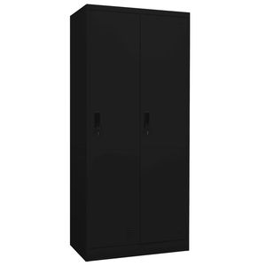 Armadio in acciaio nero 31.5 "x 19.7" x 70.9 "dimensioni - Product Image 1