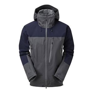 Veste à capuche pour homme, color-block, en polyester, fermeture éclair, imperméable, décontractée, pour l'automne, coupe classique, design uni - Product Image 1