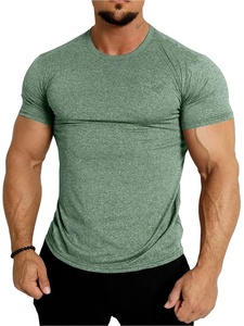 Nueva Camiseta deportiva de manga corta para hombre, ropa deportiva de secado rápido, camisetas de compresión de verano para correr, punto de algodón 100% - Product Image 2