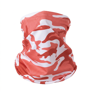 Pasamontañas Unisex de Camuflaje con Diseño de Imitación Animal, Rojo y Blanco, de Poliéster Transpirable e Impermeable para Exteriores, para Adultos, 56-58CM - Product Image 1
