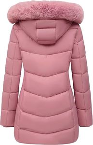 Women's Lightweight Packable Hooded <b>Winter</b> <b>Quilted</b> Puffer Jacket Detachable Sleeves Hat Zipper Closure Water Resistant Wool - Product Image 2