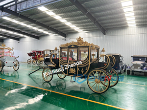 Calèche royale de luxe personnalisée de haute qualité pour mariage, calèche à chevaux à 4 roues - Product Image 6