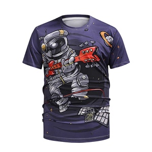 Camiseta 100% de poliéster personalizada para hombre, camiseta de alta calidad, venta al por mayor, personalizada, nueva - Product Image 1