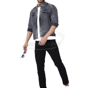 2024 <b>Men's</b> Stylish Denim <b>Jeans</b> Customer Demand Low Price Your Own logo and Custom Design Best Manufacturer <b>Men's</b> <b>Leather</b> Jacket - Product Image 5