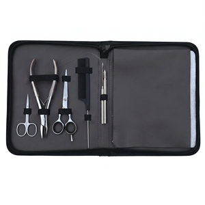 Kit d'outils professionnels pour extensions capillaires avec pinces à micro-anneaux, crochet de tirage, peigne à queue, pinces de sectionnement et aiguilles - Product Image 5