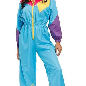 Chaqueta Cortavientos para Mujer con Cierre de Cremallera y Manga Larga, Chaqueta Deportiva con Capucha y Bloques de Color, Tejido de Poliéster - Product Image 1