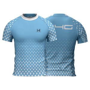 Camisetas Deportivas de Compresión para Hombre, Cuello Redondo, Manga Corta, Transpirables, de Secado Rápido, Elásticas en Cuatro Direcciones, con Estampado Simple en la Parte Delantera - Product Image 6