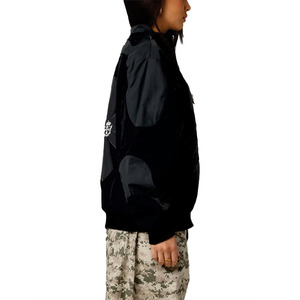 Custom Design Oversized Bomber Jacket for Women Streetwear Nylon Windbreaker Jacket High-Quality Polyester & Cotton Blend Supply - Product Image 5