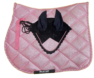 All Purpose Saddle Pad Quilted Red to <b>Purple</b> Gradient Polyester Shell Satin Lining for Riding - Product Image 5