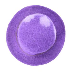 Handmade <b>Purple</b> Wool Felt Bucket <b>Hat</b> - Product Image 3