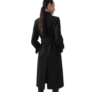 Nouveau Trench-coat élégant pour femme, longueur au-dessus du genou, en shearling, manteau d'automne brodé avec doublure respirante en polyester - Product Image 2