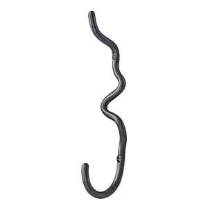 Nuevo diseño de gancho de hierro con acabado en polvo negro mate y diseño rizado para decoración, organizador de baño y organizador de dormitorio. - Product Image 4