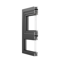 Fenêtre en aluminium Huasin personnalisée, norme américaine 2025, rupture de pont thermique personnalisée, drainage apparent, résistance à la pression du vent : niveau 7