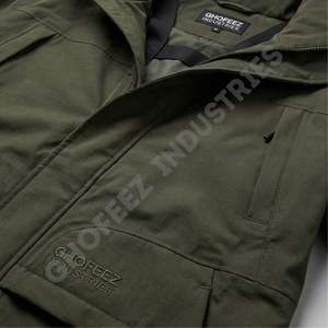 Veste de chasse tactique de la série Elite personnalisée, imperméable, coupe-vent, avec poches latérales doubles et ourlet réglable - Product Image 5