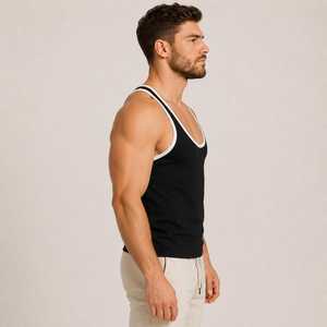 Men's Sports Fitness Training <b>Singlet</b> Custom Printed Workout Tank Top Premium Sleeveless <b>Running</b> Tank Shirt - Product Image 1