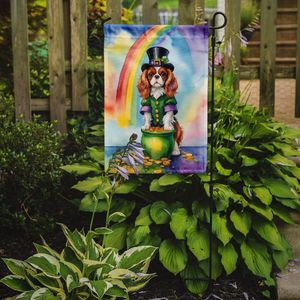 St Patrick's Day Cavalier Spaniel Jardin Drapeau Multicolore Décoratif Cour Bannière pour Patio Oeuvre Boîte Aux Lettres Drapeau pour Parterres De Fleurs - Product Image 2