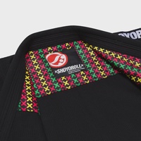 Precio al por mayor RTS Kimono Shoyorol BJJ Gi Jiu Jitsu 450 GSM Edición Limitada con diseño de parches coloridos y logotipo AS-JJ-5866