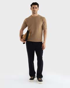 Camiseta de Manga Corta para Hombre, Estilo Urbano, Holgada, Lisa, con Diseño Gráfico Personalizado, Venta al Por Mayor - Product Image 2