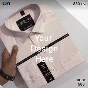 Chemises de haute qualité de haute qualité pas cher mode Logo personnalisé à manches longues hommes tissu personnalisé exportation du Bangladesh - Product Image 5