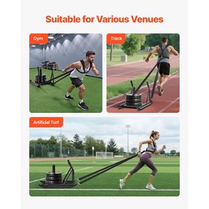 Slitta in Acciaio per Allenamento con Pesi, Attrezzatura Atletica per Migliorare Velocità e Condizioni Fisiche - Product Image 6