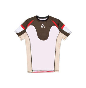 Camiseta de Compresión de Manga Corta con Protección UV de Diseño Personalizado de Alta Calidad - Product Image 1