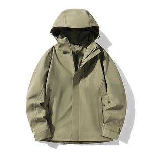 Sudaderas con capucha extragrandes con cremallera para hombre, de algodón transpirable de 350 gramos para invierno, con hombros caídos y bolsillo sólido, de alta calidad. - Product Image 3