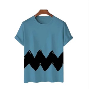 T-shirt pour homme de haute qualité, imprimé personnalisé, multicolores, pour l'été, décontracté, col rond, 180 grammes, 100% coton, écologique - Product Image 3