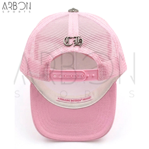 หมวกแก๊ปทรงทรัคเกอร์ 5 ชิ้นแบบสั่งทำพิเศษ พร้อมป้ายปักลาย คุณภาพสูง ด้านหลังเป็นตาข่าย ปรับขนาดได้ สีชมพูและสีขาวตัดกัน ดีไซน์เก๋ - Product Image 2