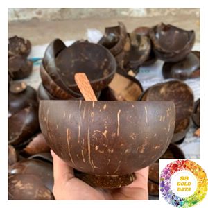Cuencos de Coco Hechos a Mano, Cuencos Naturales de Color Marrón para Decoración de Fiestas, Centros de Mesa y Productos para Compradores Mayoristas y Minoristas - Product Image 3