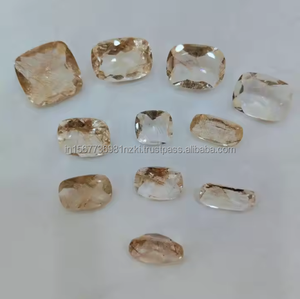 พลอยควอตซ์เจียระไนทองแดงธรรมชาติทำจาก100% อัญมณีควอตซ์เจียระไนขนาดฟรี - Product Image 4