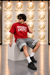 Conjunto de Camiseta y Pantalones Cortos Vintage Lavados Personalizados al por Mayor para Hombre, de Algodón Pesado, Estampado Gráfico, Estilo Urbano, Dos Piezas, Atuendo de Verano - Product Image 4