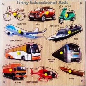 Juego de Rompecabezas de Vehículos de Madera Montessori de Alta Calidad, Juguete Educativo Temprano para Niños Pequeños a Precio de Mayoreo por Proveedor - Product Image 5