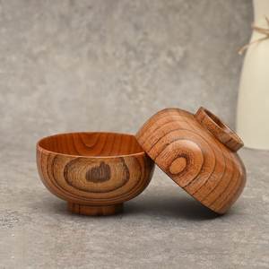 Bol à salade de fruits léger en bois d'acacia massif, de haute qualité, avec logo personnalisé, compatible lave-vaisselle, pour les fêtes, fabriqué en Inde, vente en gros - Product Image 5