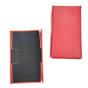 Plateau à dés hexagonal pliable en cuir, taille personnalisée, haute qualité, unisexe, pour jeux de dés à domicile, accessoires de rangement - Product Image 5