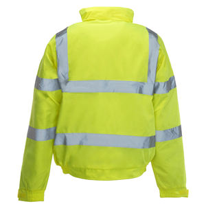 Chaqueta de Trabajo Acolchada de Alta Visibilidad, Uniforme de Trabajo Personalizado, Franja Reflectante de Seguridad Vial Fluorescente, Chaquetas de Poliéster de Alta Visibilidad - Product Image 2