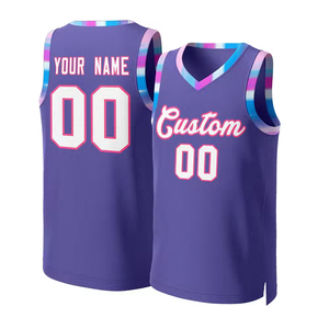 Maillot de basket-ball personnalisé pour hommes, imprimé numériquement, en gros, 100% polyester, respirant, anti-transpiration, SPORTS Sports - Product Image 5
