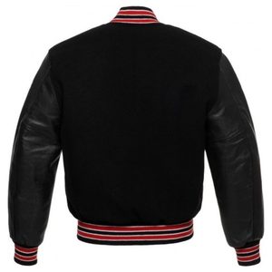 Unisex Custom Plus Size Letterman Baseball College Jacket Breathable Cow Skin Varsity Jacket for <b>Men</b> for Spring - Product Image 3
