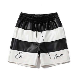 Ensemble short et chemise décontractée pour homme à manches courtes, col rond, en polaire respirante, motif uni, brodé, idéal pour l'été - Product Image 4