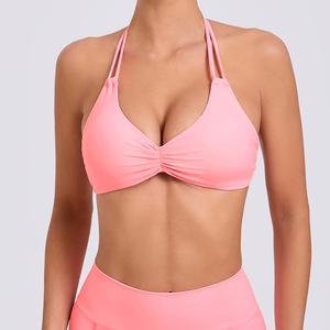 Sportswear Fitness Workout Bra Sexy Backless Strappy Wireless Shockproof Yoga Clothing Sports Bra - Product Image 3