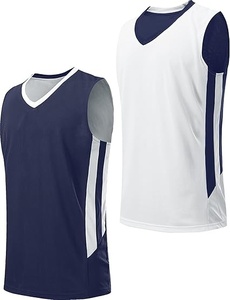 Camiseta de Baloncesto para Niños, Sin Mangas, Cuello en V, Color Sólido, Malla de Poliéster que Absorbe la Humedad, Ajuste Regular para Todas las Temporadas - Product Image 5