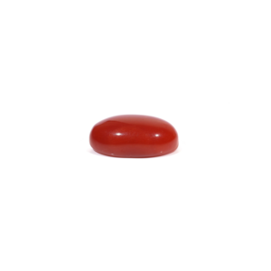 Natural Oval Cut Japanese Red Coral 3.6 Carat Loose Gemstone for Fine Jewelry - Product Image 3